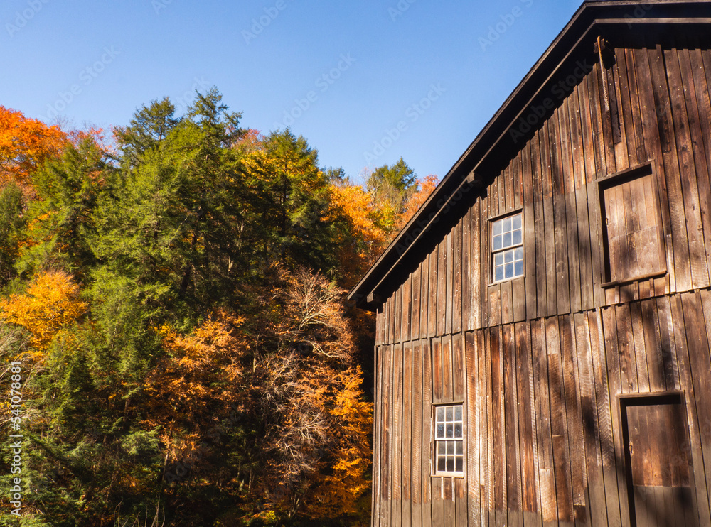 old barn in autumn old barn in autumn
