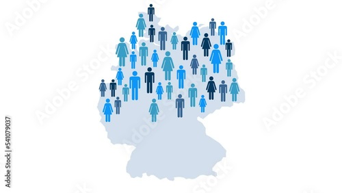 Population map of Germany