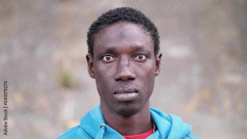 African serious male face: concentrated expression, pensive african man African serious male face: concentrated expression, pensive african man