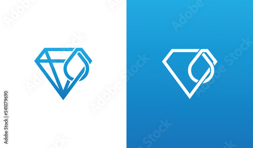 Diamond Drop Logo Concept sign icon symbol Element Design. Water, Droplet, Jewelry Logotype. Vector illustration template