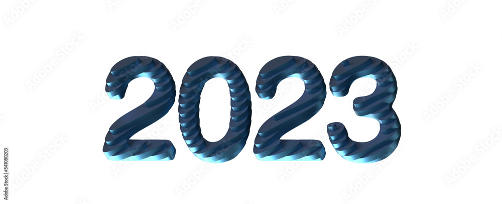 2023 New year change, turn.