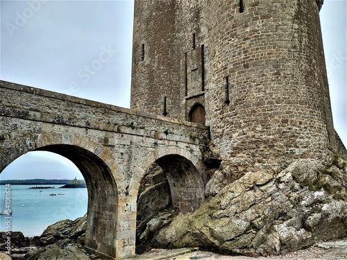 old stone bridge in Saint Malo France