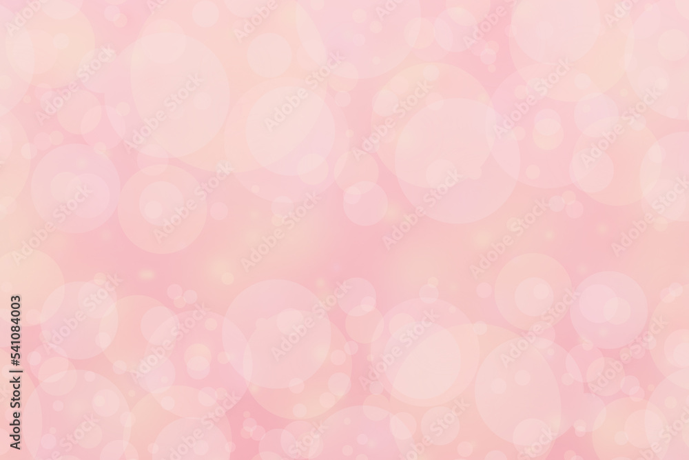 pastel pink background with blur bokeh lights and free space for text