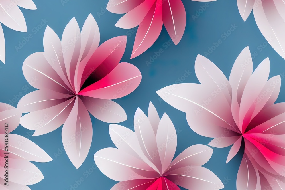 Fototapeta premium flower seamless pattern on background
