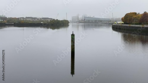 The River Clyde during foggy early morning photo