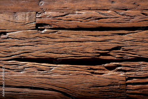 Billede på lærred A dark colored real wood background
