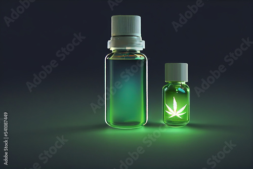 Medical marijuana cannabis CBD oil. CBD oil hemp products. Macro of CBD oil, cannabis live resin extraction on isolated background. Medical marijuana concept 