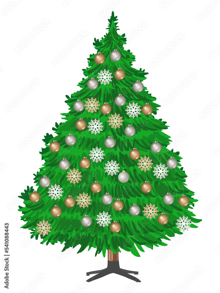 Realistic Christmas tree.Realistic Christmas tree transparent background Realistic Christmas tree.Realistic Christmas tree transparent background