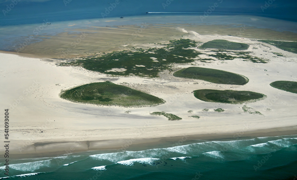 Monomoy Wildlife Refuge Aerial at Chatham, Cape Cod StockFoto Adobe
