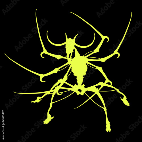 Wallpaper Mural Nightmare creature illustration Torontodigital.ca