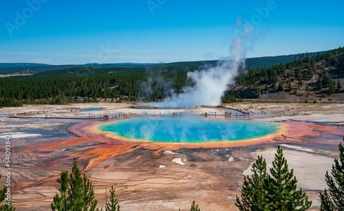 Amazing colors. Grand Prismatic Spring. Yellowstone.