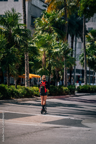 person walking on the street miami 