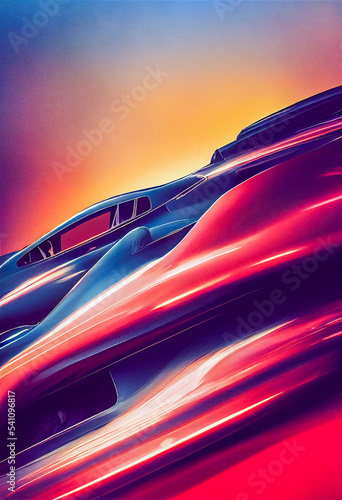 Racing car illustration