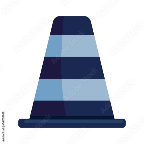 blue traffic cone signal