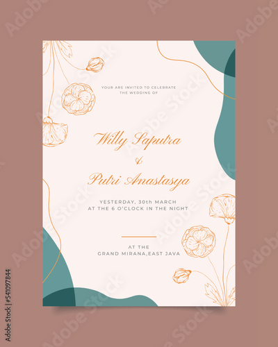 template invitation wedding card