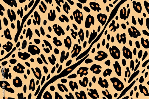 Seamless leopard pattern  leopard fur  animal skin.