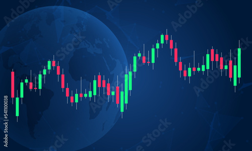 Chart candle stock graph forex market. Trade candle chart stock finance price exchange background crypto currency.