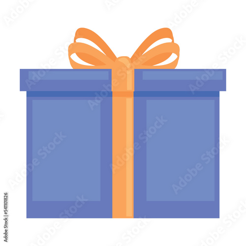 blue gift box present