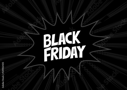 Abstract vector black Friday vector illustration. halftone dot versus comic. Comics book template background. Pop art colorful backdrop.	
