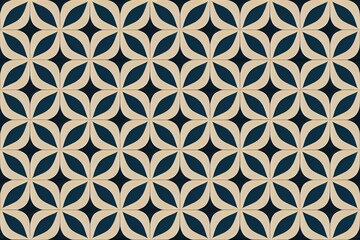 Keuken achterwand Portugese tegeltjes patronen Set of patterned azulejo floor tiles. Abstract geometric background. 2d illustration illustration, seamless mediterranean pattern. Portuguese floor tiles azulejo design. Floor cement talavera tiles  © The 2R Artificiality