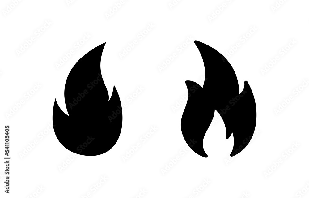 Fire icon vector for web and mobile app. fire sign and symbol Fire icon vector for web and mobile app. fire sign and symbol