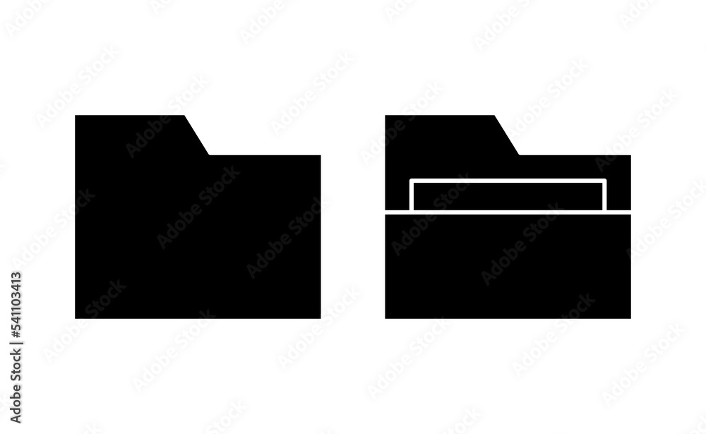 Folder icon vector for web and mobile app. folder sign and symbol Folder icon vector for web and mobile app. folder sign and symbol