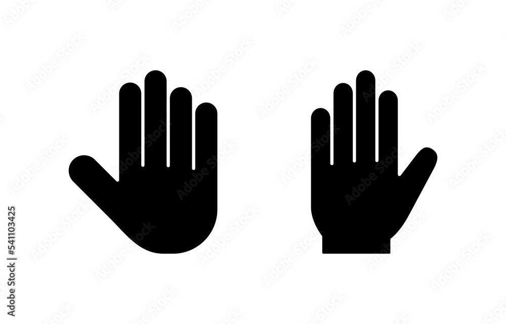 Hand icon vector for web and mobile app. hand sign and symbol. hand gesture Hand icon vector for web and mobile app. hand sign and symbol. hand gesture