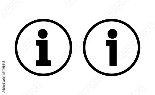 Info sign icon vector for web and mobile app. about us sign and symbol. Faq icon