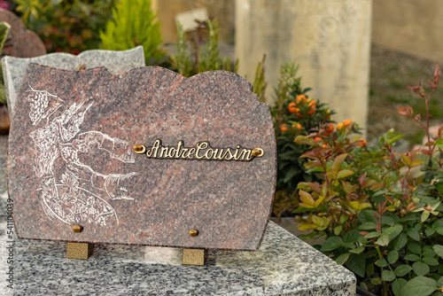 Funeral plaque with the inscription: 