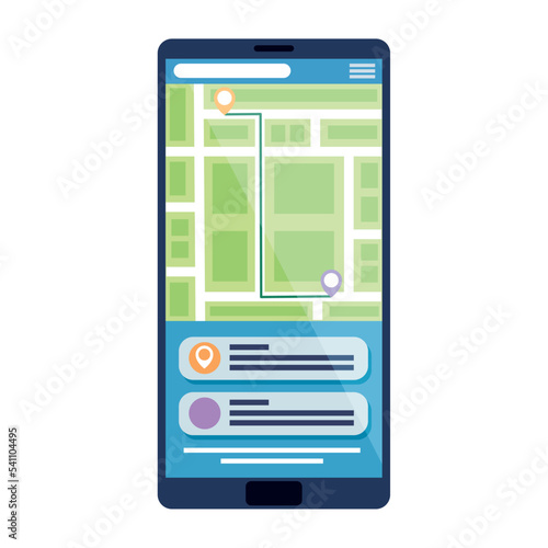 smartphone with delivery app