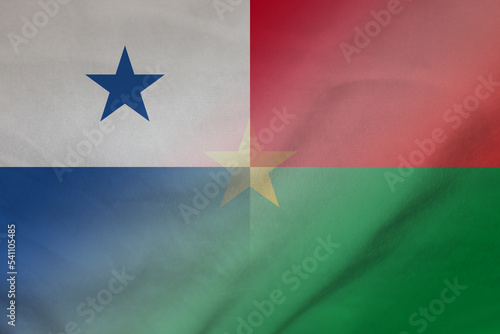 Panama and Burkina Faso government flag transborder negotiation BFA PAN