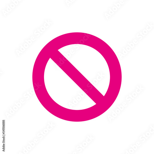no parking sign. Symbol ban entry. Sign forbidden. Vector illustration. Stock image. 