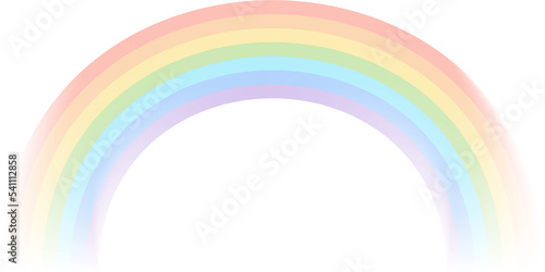 Rainbow in png. Transparent rainbow arc. Isolated rainbow on transparent background