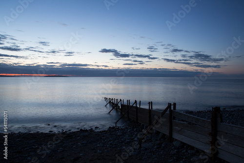 sunset over the lake