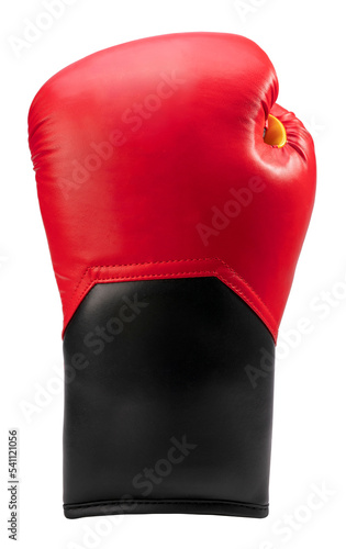 Boxing gloves isolated on white background, Red and black boxing gloves isolated on white with work path. © MERCURY studio