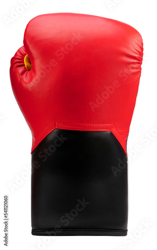 Boxing gloves isolated on white background, Red and black boxing gloves isolated on white with work path. © MERCURY studio