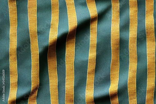 Beatiful patchwork green pattern textile