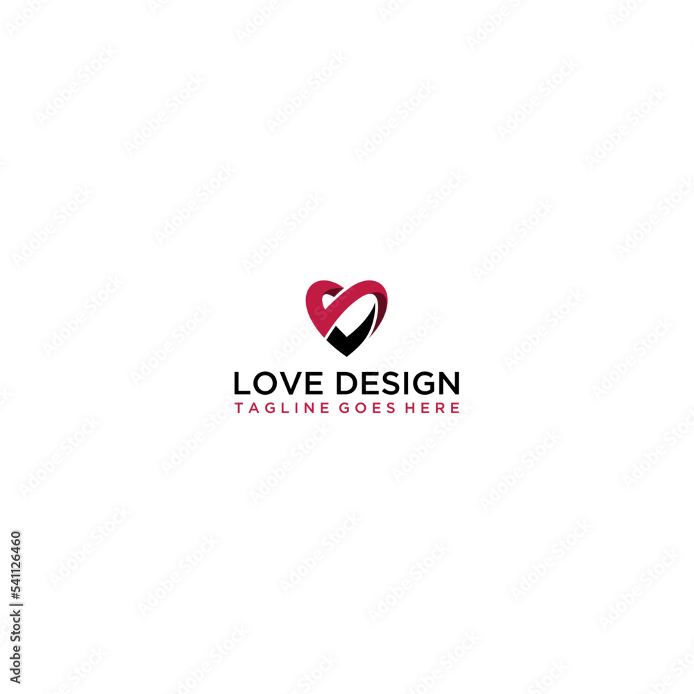 Letter S Love Logo Design, Brand Identity logos vector, modern logo, Logo Designs Vector Illustration Template