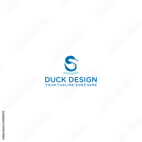 Free Download Initial letter S swan logo design. Vector illustration of initial letter s to form the wings and head of a goose icon design. Modern logo design with wordmark style. - GFXLoad