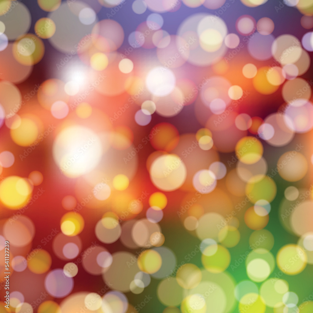 Abstract background with bokeh lights. Vector