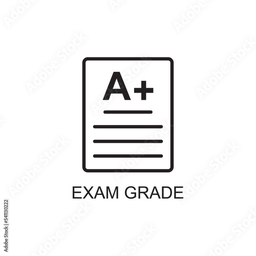 exam grade icon , education icon © Agus