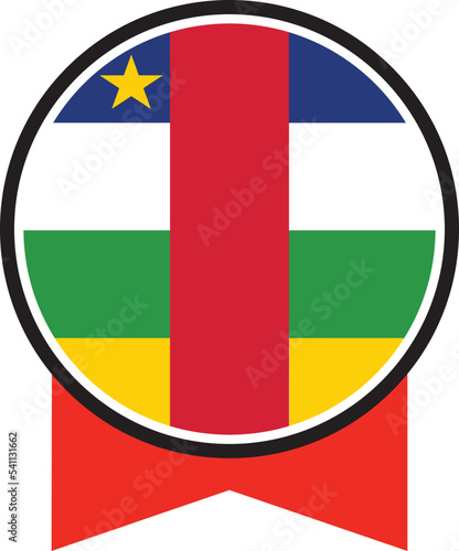 Central African Republic flag  the flag of Central African Republic  vector illustration  