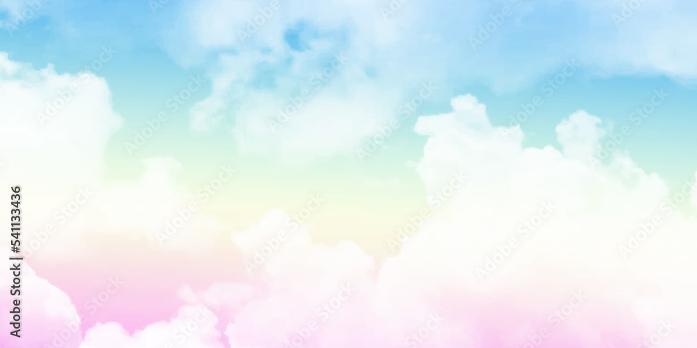 Cloud and sky with a pastel colored background and wallpaper, abstract sky background in sweet color. Cloud and sky with a pastel colored background and wallpaper, abstract sky background in sweet color.
