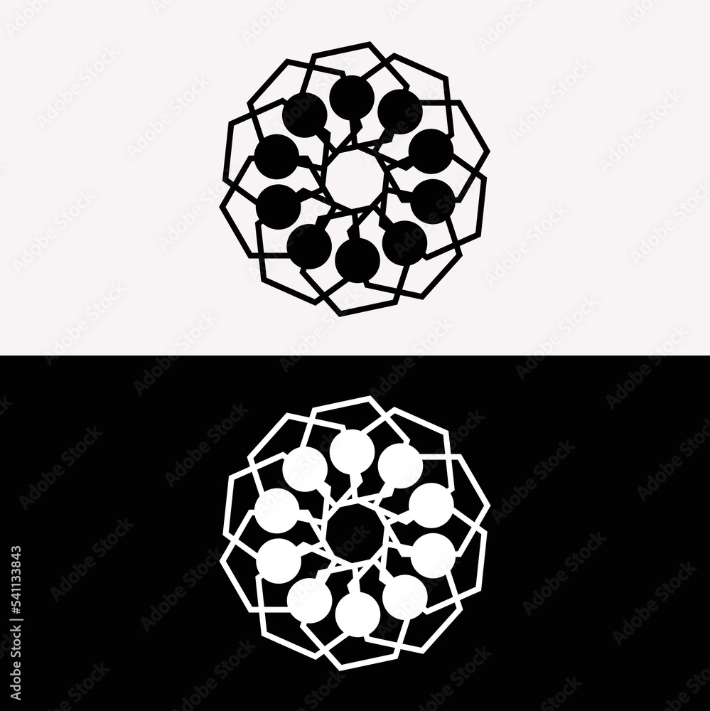 Nature flower vector logo design Nature flower vector logo design