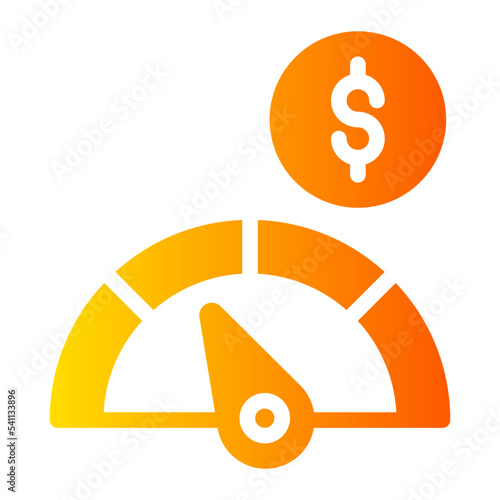 low risk gradient icon