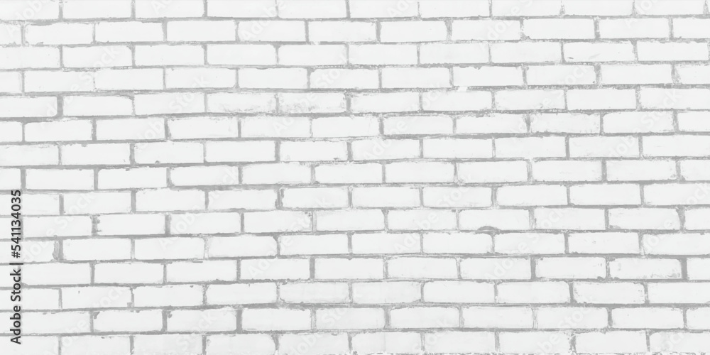 Fototapeta premium White brick wall used as background