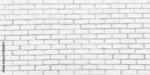 White brick wall used as background
