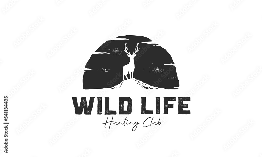 deer logo template vector icon illustration design, hipster vintage logo icon illustration deer logo template vector icon illustration design, hipster vintage logo icon illustration