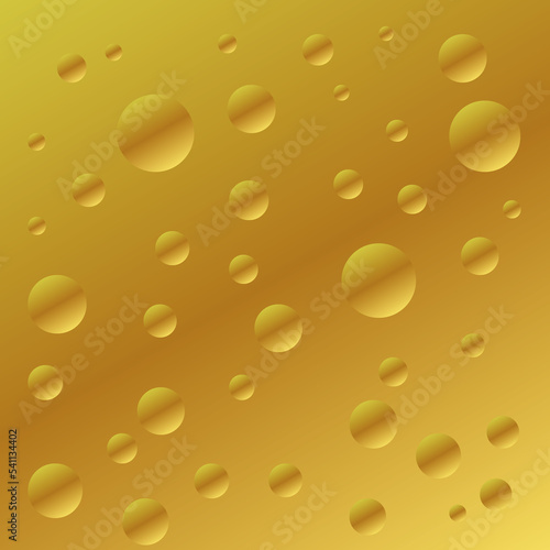golden color gradient background and bubbles