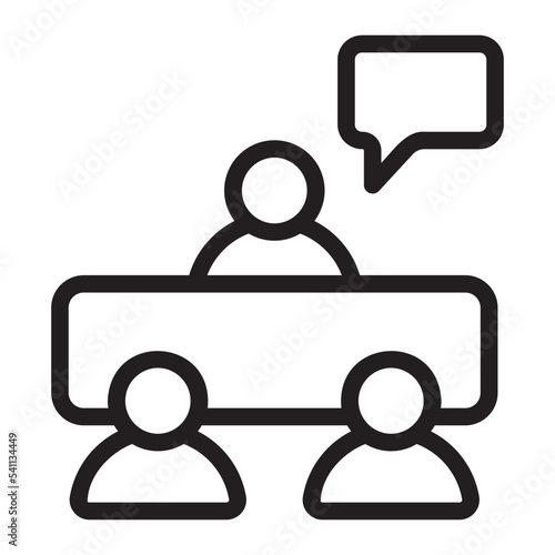 consulting line icon